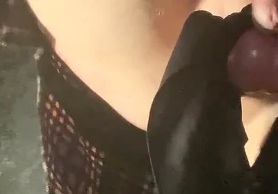Crossdressers Self Spanking with Tied Balls and Small Dick