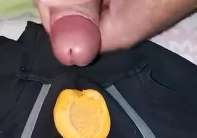 Breakfast with apricot and sperm