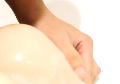 Fuck Sex Toy in Hotel Bathtub