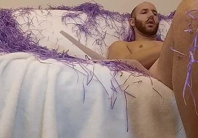 Inflatable Anal Sex Toy on Sofa