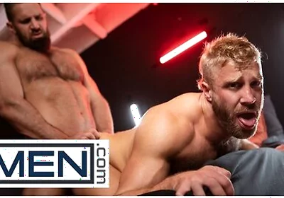 Men - Chuck Conrad Grips Mateo Tomas In His Powerful Arms And He Leads Him To His Cock