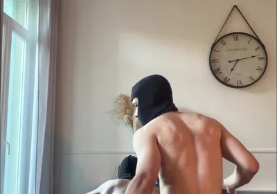 An Xxl Wild Man and His Submissive Bottom in Sexy Outfit