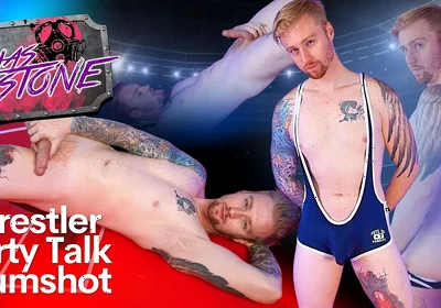Wrestler Dirty Talk Cumshot