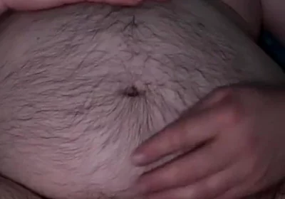 Worship Hairy Big Belly and Sniffing Yellow Piss-stained Undies