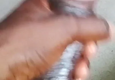 Stroking My BBC Hard Till I Cum