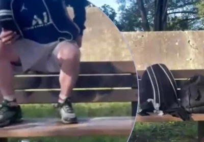 Amateur Boy Lost a Bet and Had to Expose and Touch His Cock in a Park