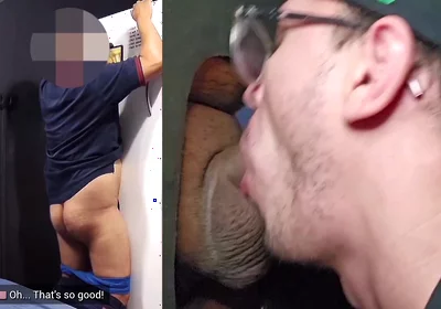 Straight, Married and Uncut App Driver Was Near Gloryhole and Decided to Relieve Himself!