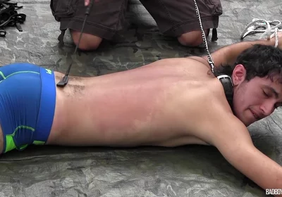 Kayden Winters In Brandon Cummings Roped Down And Flogged Before Fucks His Eager Ass
