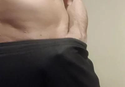 Showing off My Cock in Joggers