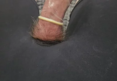 Small Femboy Crossdresser Cums Inside His Condom After Jerking off