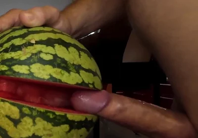 My Way of Beeing a Vegan. Fucking a Watermelon