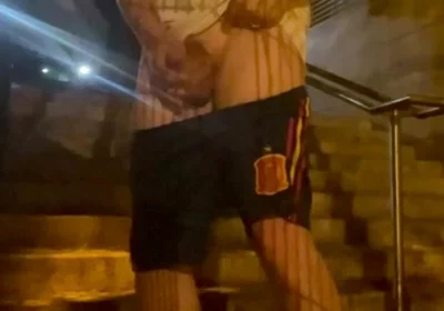 Amateur Straight Boy Caught Pissing in the Street