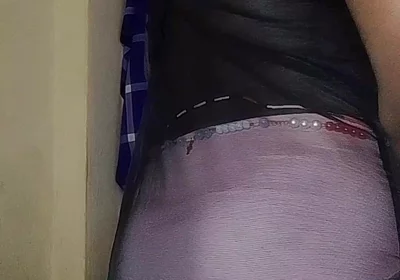 Pretty Sissy Jerks Dick and Grabs His Ass in Lingerie