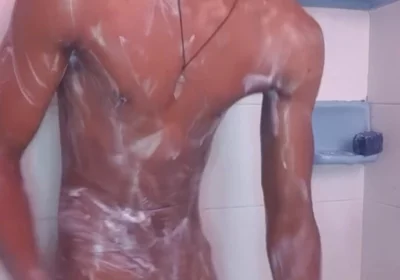 Wet BBC in Shower Fucking My Fleshlight Until Cumshot Black20one