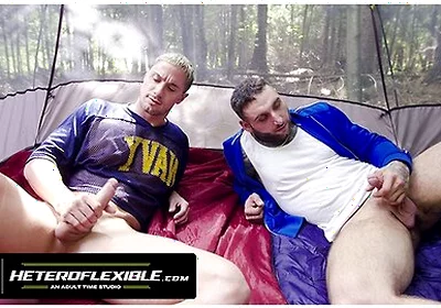 Buddies Tony Dangelo & Skyy Knox Turn Ruined Camping Trip Into Jerk Off Session