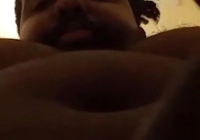 POV Facial Cumshot From Black Bear Stepdaddy