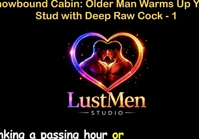 English Audio Gay Sex Story - Snowbound Cabin Older Man Warms up Young Stud with Deep Raw Cock - Part 1