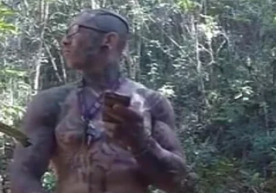 Handjob in the Waterfall Cumming with Soft Cock