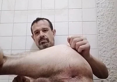 Showing off My Hairy Stepdad Cunt