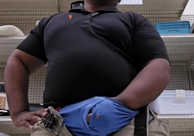 Thick Stepdaddy Cums in Public Store