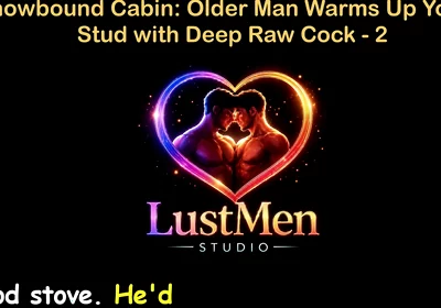 English Audio Gay Sex Story - Snowbound Cabin: Older Man Warms up Young Stud with Deep Raw Cock - Part 2