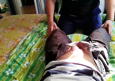 Stepdaddy Gives His Boi Full Oral Service, Part 1 Blowjob and Ball Licking