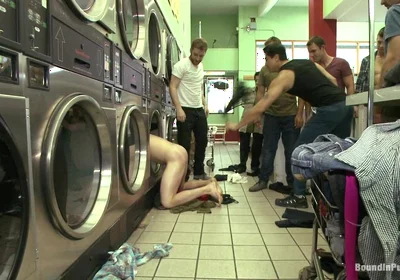 Punk Gets His Balls Stretched and His Hole Fucked by a Crowd of Men