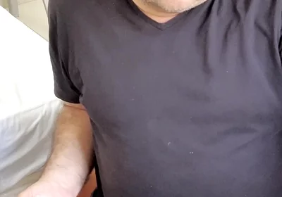 Playing with My Ultra Sensitive Cock as I Watch Next Door Neighbour, Hoping She Catches Me in the Act