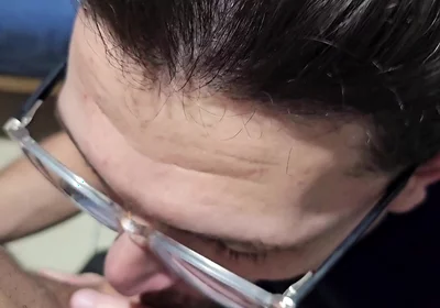 Tattooed White Guy with a Big Uncut Dick Asked Me to Leave Gloryhole and Finish the Job Outside