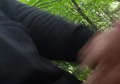 Cumshot at the Bus Stop