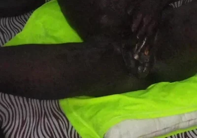 African Boy Wanking His Long BBC and Ended with Hot Cum