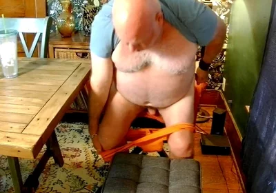 Quick Jerk in Orange Jock