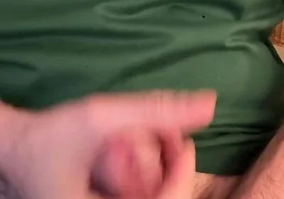 Edging My White Cock with Cum as Lube
