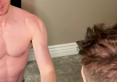 Step Brother Sucks My Dick and Swallows My Load