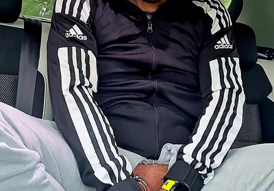 Chav-lad in a Tracksuit and White Socks Outside in Public Fun
