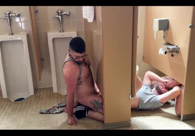 Group Fun in the Gym Bathroom