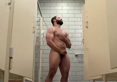 Beefy Muscle Locker Room Showers