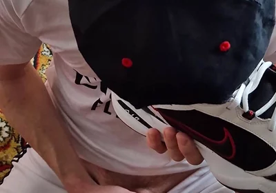 Licks Cum From Nike's Sneakers