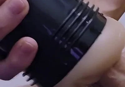 My Step Mom Big Ass Gets Me so Hard I Slide My Big Dick Into Fleshlight Cumming Multiple Times Creampie