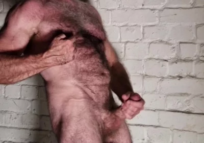 Hairy Muscle Bear Stroking