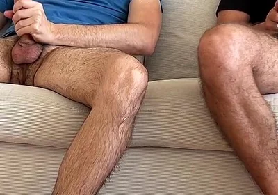 Straight Buddie Helps Jerking off