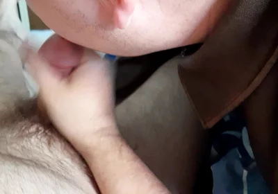 Rough Leather Blowjob