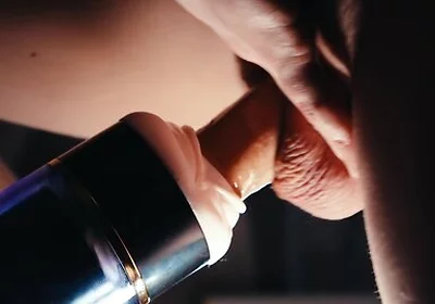 Rotation + Hands-free = Awesome Orgasm! Jerking Off A Big Hot Dick With A Sex Toy Acmejoy - Yan Pink