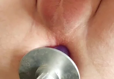 My Ass Got Pounded by a Fuck Machine While Stroking-messy Finish!
