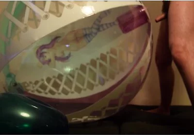 Balloon Fuck And Cum