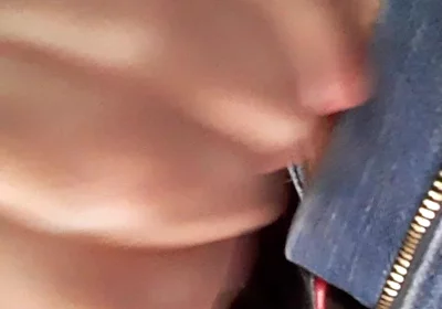 Jerking in New Red & Black Leather Jacket