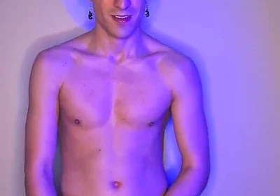 Green-haired Twink Strokes It Standing