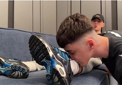 Bottom Sniffs Sweaty Socks And Gets A Creampie
