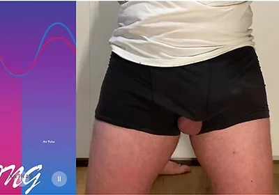 Huge Hands Free Postate Orgasm Cumshot In Underwear