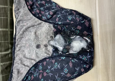 Step Stepsister Panties Jerked off Three Times Onto the Underwear